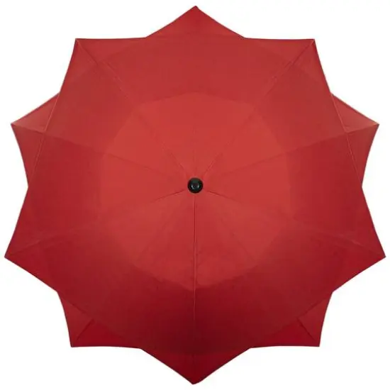 8.85ft. Outdoor Patio Lotus Umbrella Terracotta {4}
