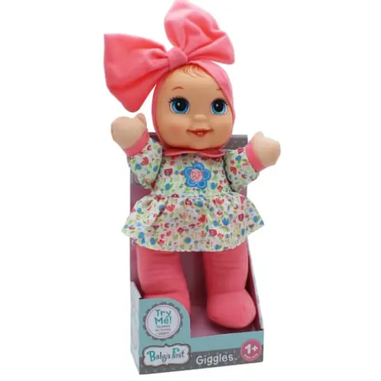 Goldberger Baby's First® Giggles™ 14" Baby Doll Toy with Floral Top {4}