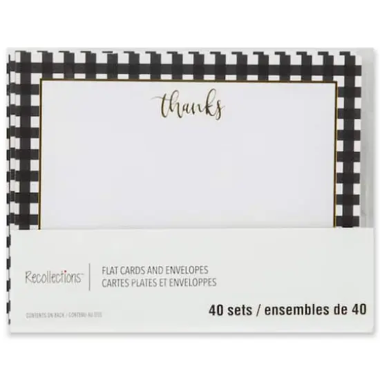 Thank You Flat Cards & Envelopes by Recollections&trade;, 4.25" x 5.5" {8}
