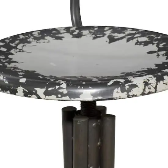 41" Metal Vintage Bar Chair Beige {5}