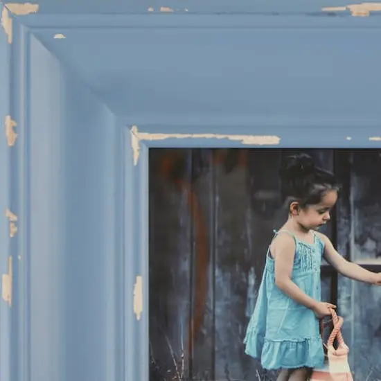 DII&reg; Antique Stonewash Blue Distressed 5" x 7" Farmhouse Picture Frame {3}