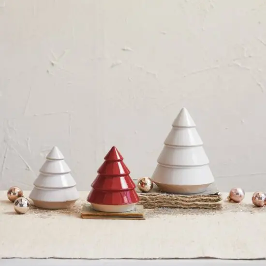 Hello Honey&reg; 7.25" Large White Decorative Unglazed Stoneware Tree {3}