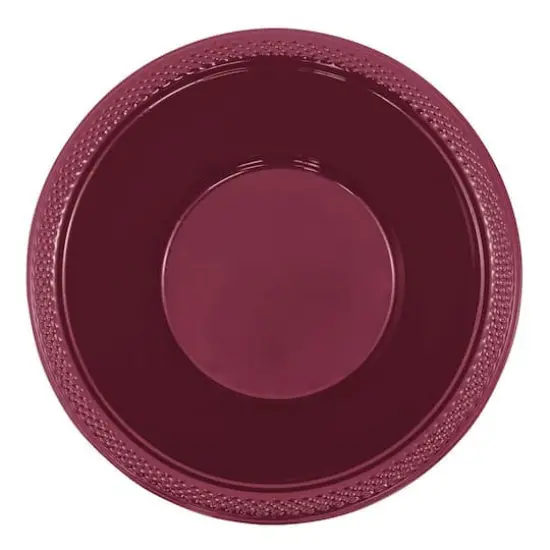 JAM Paper 7" Plastic Bowls, 20ct. Berry Burgundy {3}