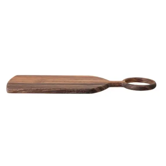 Hello Honey&reg; 15.75" Brown Acacia Wooden Cutting Board {5}