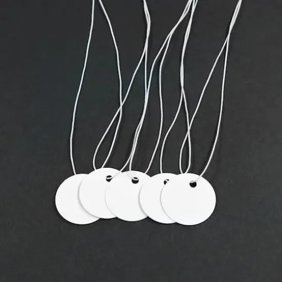 White Round Tags by Bead Landing&trade;, 150ct. {1}