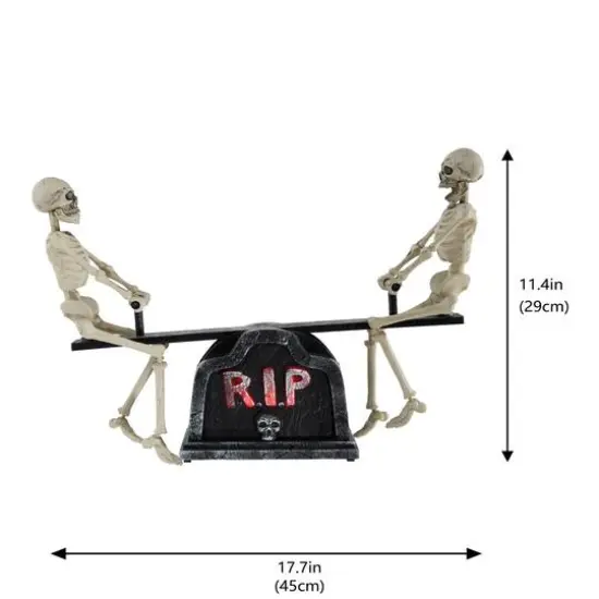 17.7" Animated See-Saw Skeleton by Ashland&reg; {5}