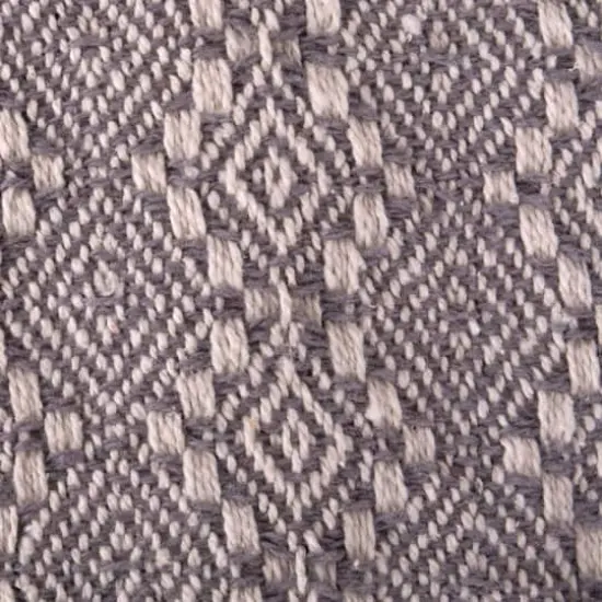 DII&reg; Gray Diamond Stitch Throw {4}