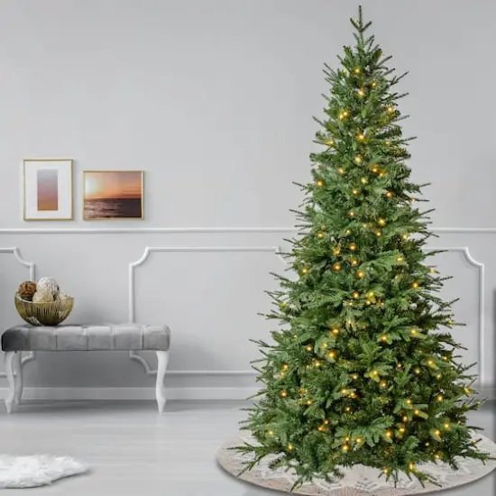 7.5ft. Pre-Lit Feel-Real&reg; Duxbury Artificial Christmas Tree, Warm White LED Lights {3}
