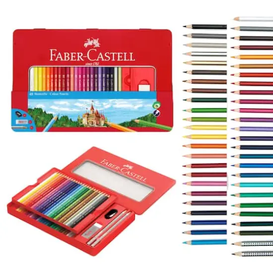 Faber-Castell&reg; Classic 48 Color Pencil Tin Set {3}