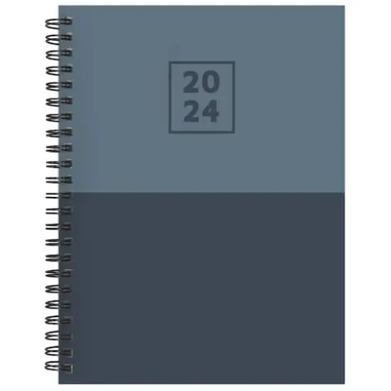 TF Publishing 2024 Blue Blocked Medium Weekly Monthly Planner {1}