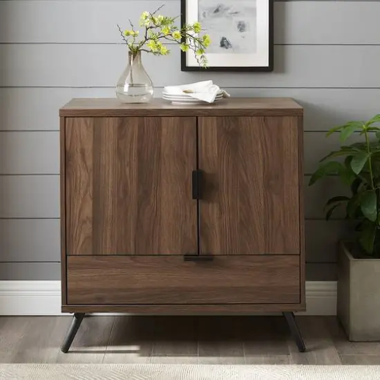 Walker Edison Dark Walnut 2 Door Accent Cabinet {6}
