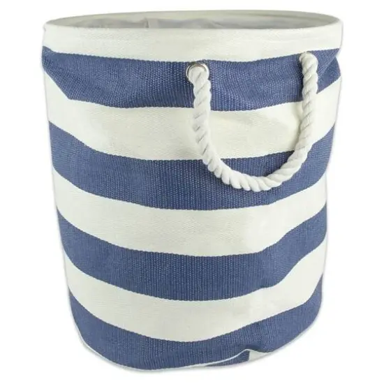 DII&reg; 17" Woven Paper Storage Bin Nautical Blue {1}