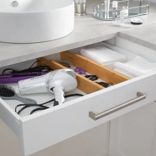 Simplify Large Bamboo Adjustable Drawer Dividers, 2ct. {12}