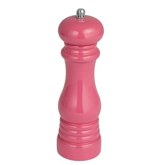 Hello Honey&reg; 8" Rubberwood Elegance Pepper Mill Pink {1}