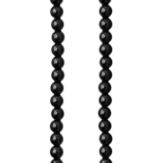 Black Jasper Round Beads, 6mm by Bead Landing&trade; {1}