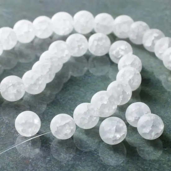 Matte Quartz Round Beads, 6mm by Bead Landing&trade; {3}