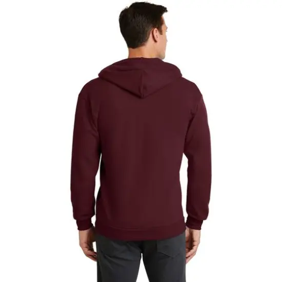 Port & Company&reg; Core Fleece Full-Zip Hooded Sweatshirt Maroon {6}