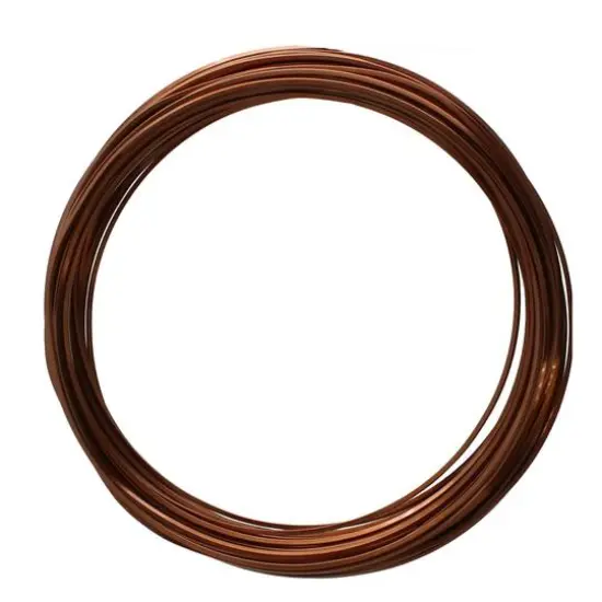The Beadsmith&reg; Wire Elements&trade; 21 Gauge Tarnish Resistant Square Soft Temper Wire, 7yd. Vintage Bronze {2}