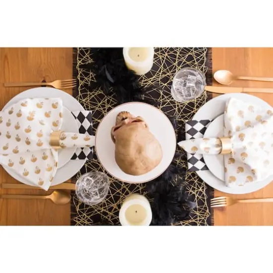 DII&reg; 72" Woven Paper Table Runner Gold {4}