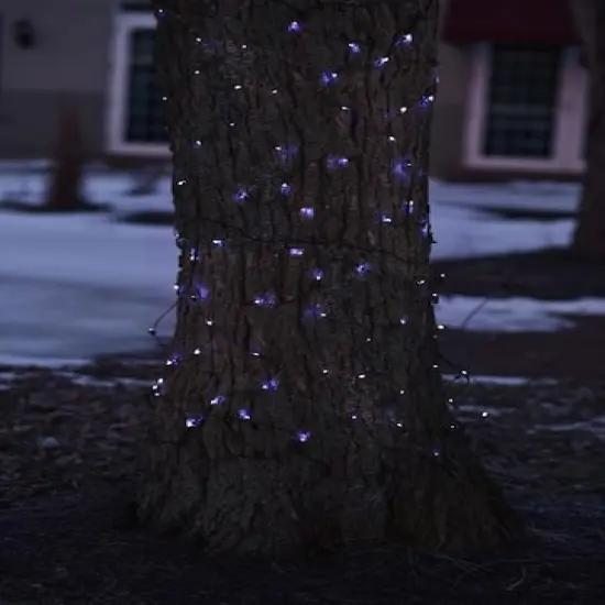 Pre-Lit Blue LED Christmas Lights Net-Style Tree Trunk Wrap {3}