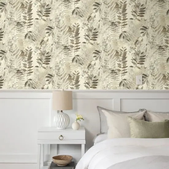 Surface Style Fern Memory Peel & Stick Wallpaper Latte {5}