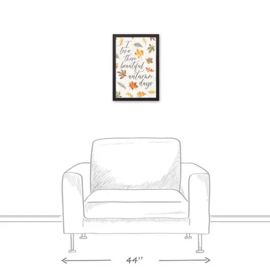 These Beautiful Autumn Days Black Framed Canvas Wall Art {5}