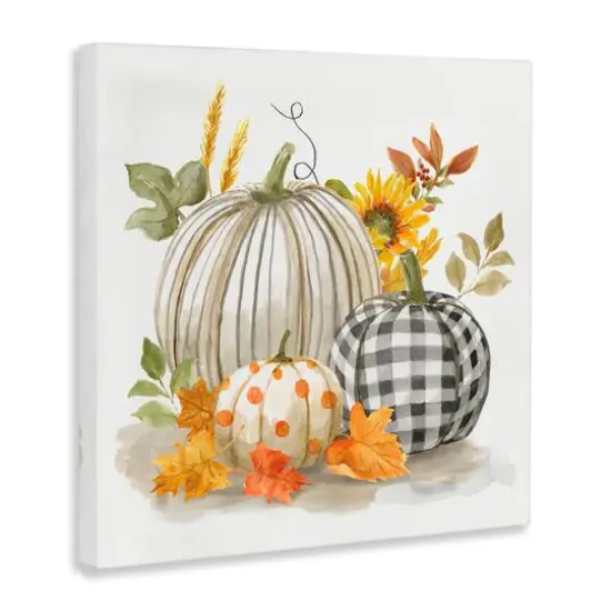 Stupell Industries Patterned Pumpkins Autumn Harvest Canvas Wall Art {1}