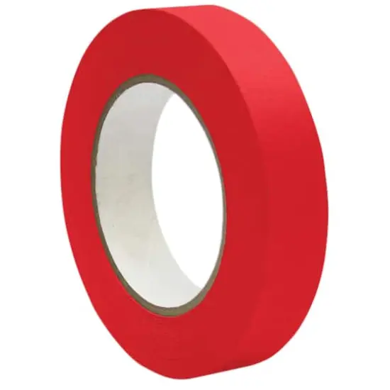 Premium Grade Masking Tape Roll, 6ct. Red {4}