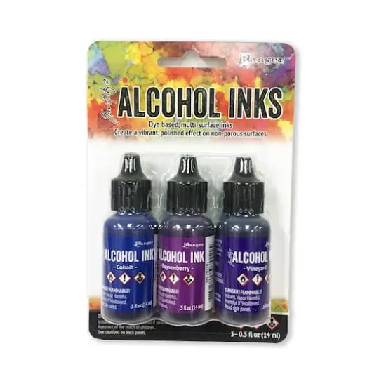 Ranger Tim Holtz&reg; Alcohol Inks Indigo/Violet Spectrum {6}