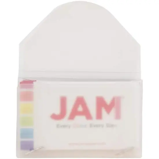 JAM Paper Plastic Business Card Holder Case Clear Frosted {5}