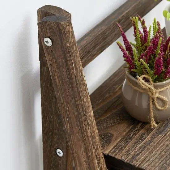 NEX&trade; 44" Brown 4 Tier Foldable Multifunction Plant Shelf Storage Rack {4}