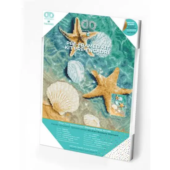 Diamond Dotz&reg; Intermediate Crystal Shore Pre-Framed Diamond Painting Kit {4}