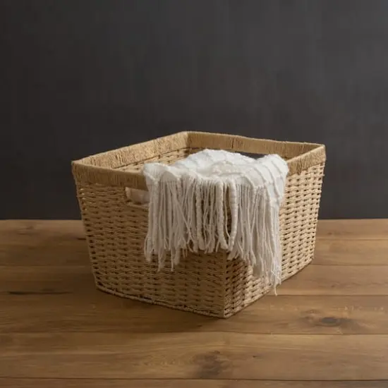 Simplify Large Dutch Weave Storage Basket {3}
