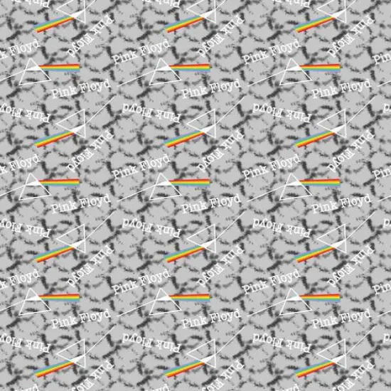 Perryscope Pink Floyd Tie Dye Dark Side Cotton Fabric {3}