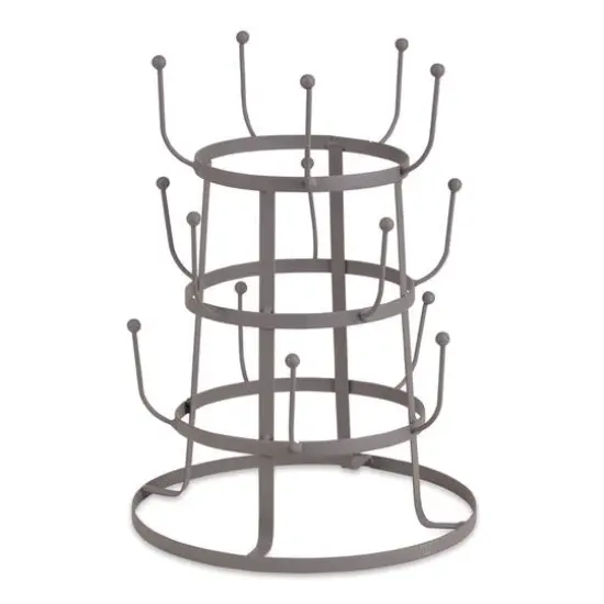 DII&reg; Vintage Coffee Mug Stand Matte Gray {1}