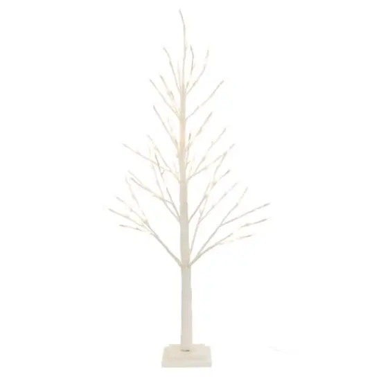 4ft. Glittery White LED Twig Tree {1}