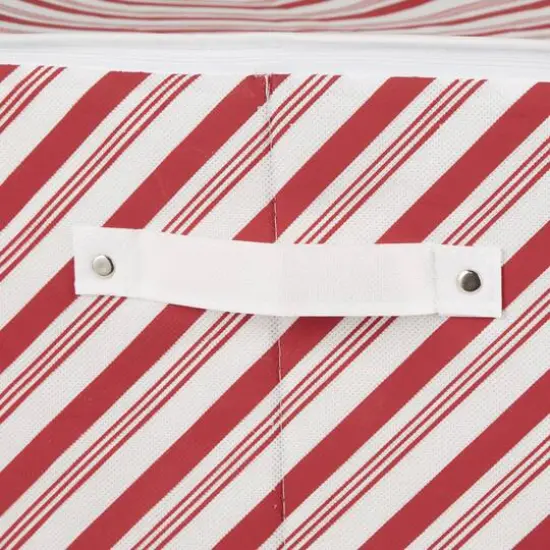 DII&reg; Holiday Candy Stripe Print Large Ornament Storage {5}