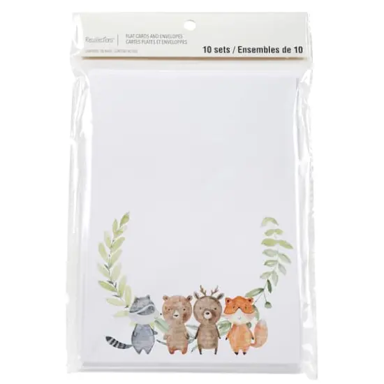 Woodland Animals Flat Cards & Envelopes by Recollections&trade;, 5" x 7" {1}
