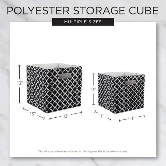 DII&reg; 11" Polyester Solid Storage Cube Mint {6}