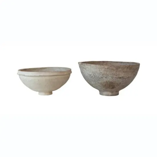 Hello Honey&reg; Found Decorative Paper Mache Bowls Set {1}
