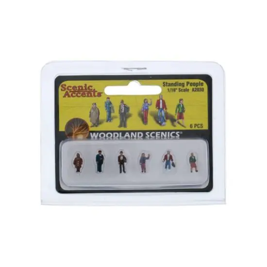 Woodland Scenics&reg; 1/16" Standing People Scale Figures {1}