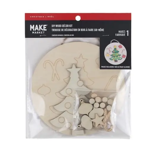 Candy & Christmas Tree Plaque DIY Wood D&eacute;cor Kit by Make Market&reg; {5}