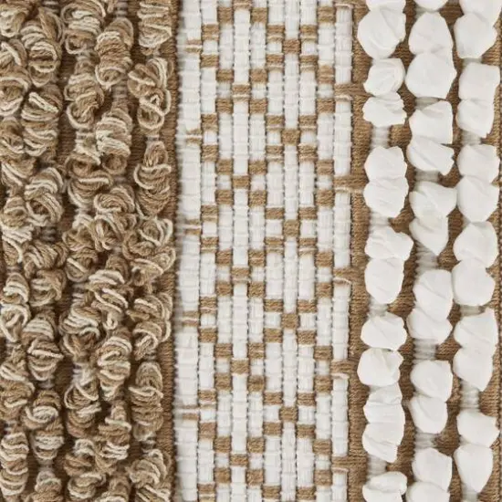 DII&reg; Stone & White Hand-Loomed Paper Chindi Rug, 4ft. x 6ft. {3}