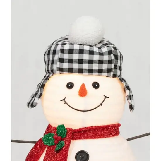 2.5ft. Pop-Up Plush Snowman Sculpture {6}