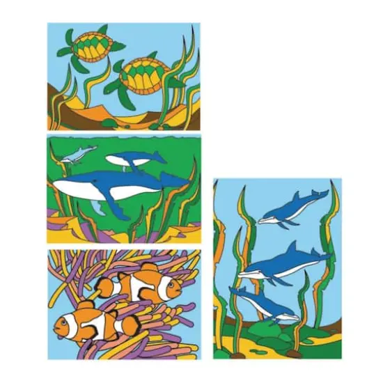 S&S&reg; Worldwide Sea Life Sand Art Board Set {1}