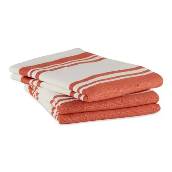 DII&reg; Vintage Red Chef Stripe Dish Towels, 3ct. {4}