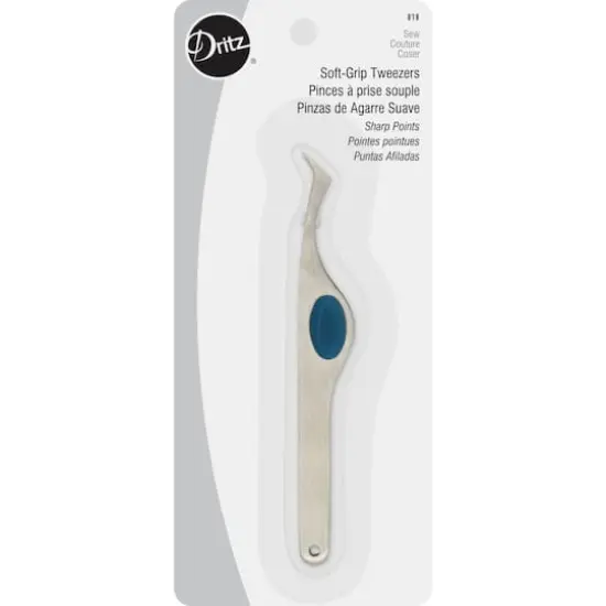 Dritz&reg; 4" Soft Grip Sharp Point Tweezers {1}