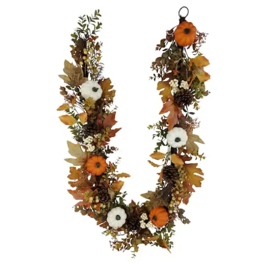 6ft. Pumpkin & Pinecone Mix Garland by Ashland&reg; {1}