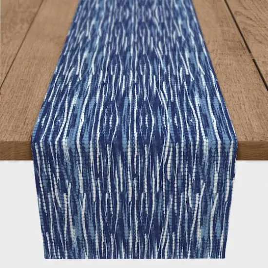 Indigo Reeds Twill Table Runner {1}