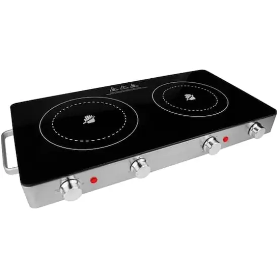 Brentwood Double Infrared Electric Countertop Burner {1}
